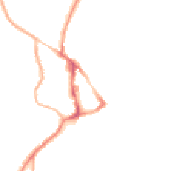 Night-time road noise heatmap for BN27 1DP