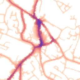 Daytime road noise heatmap for BN27 1DQ