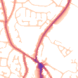 Daytime road noise heatmap for BN27 1DU