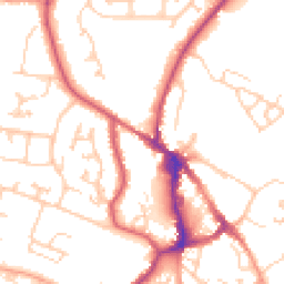 Daytime road noise heatmap for BN27 1EB