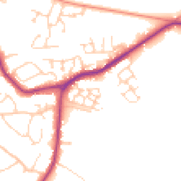 Daytime road noise heatmap for BN27 1EF