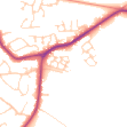 Daytime road noise heatmap for BN27 1EG
