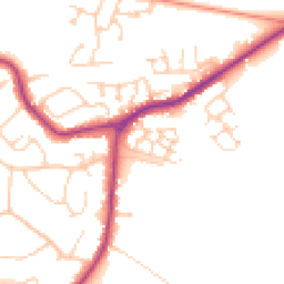 Daytime road noise heatmap for BN27 1EH