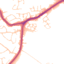 Daytime road noise heatmap for BN27 1EL