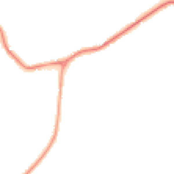 Night-time road noise heatmap for BN27 1EL