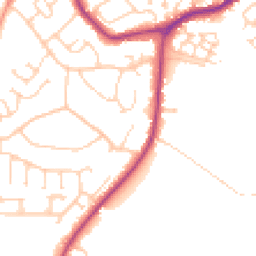 Daytime road noise heatmap for BN27 1ET