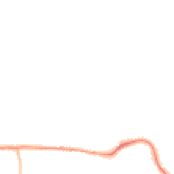 Night-time road noise heatmap for BN27 1FY