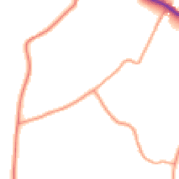Daytime road noise heatmap for BN27 1GA