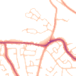 Daytime road noise heatmap for BN27 1GL