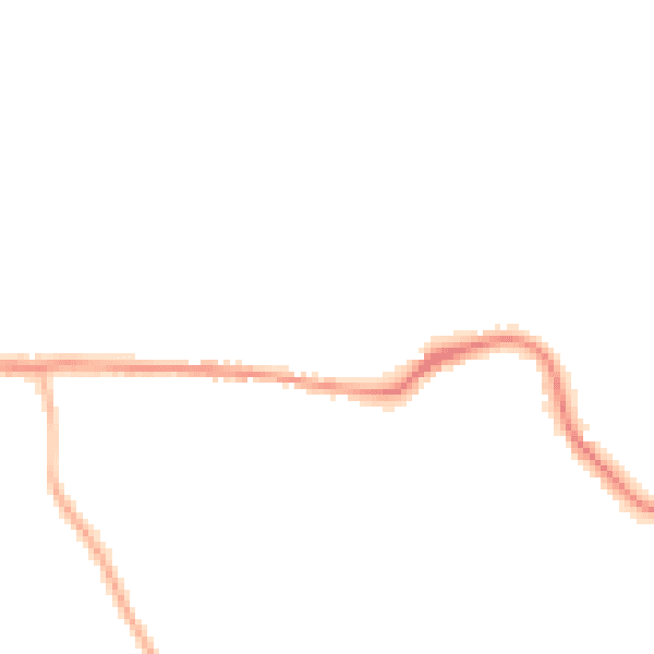 Night-time road noise heatmap for BN27 1GL
