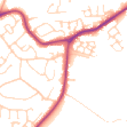 Daytime road noise heatmap for BN27 1JU