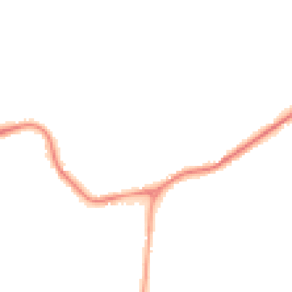 Night-time road noise heatmap for BN27 1NQ