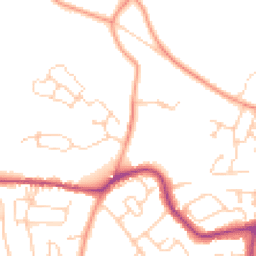 Daytime road noise heatmap for BN27 1PA