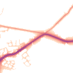 Daytime road noise heatmap for BN27 1PH