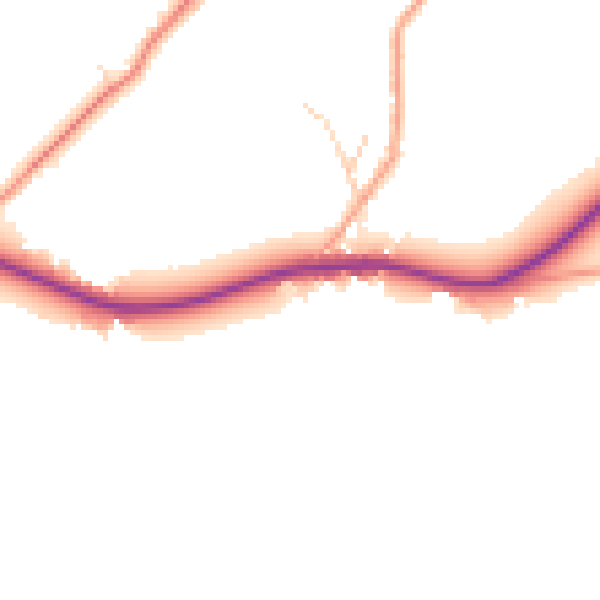 Daytime road noise heatmap for BN27 1PL
