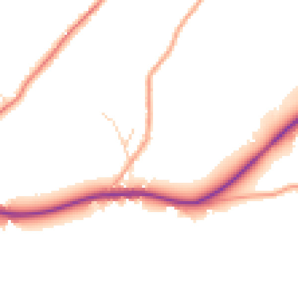 Daytime road noise heatmap for BN27 1PR