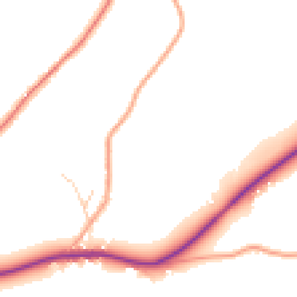 Daytime road noise heatmap for BN27 1PS