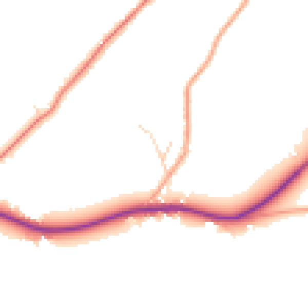 Daytime road noise heatmap for BN27 1PW