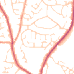 Daytime road noise heatmap for BN27 1TB