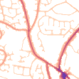 Daytime road noise heatmap for BN27 1TU