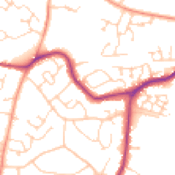Daytime road noise heatmap for BN27 1UL