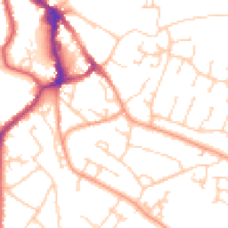 Daytime road noise heatmap for BN27 2AH