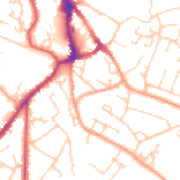 Daytime road noise heatmap for BN27 2AL