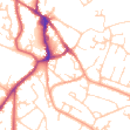 Daytime road noise heatmap for BN27 2AP