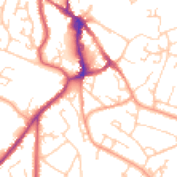 Daytime road noise heatmap for BN27 2BD