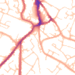 Daytime road noise heatmap for BN27 2DW