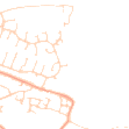 Daytime road noise heatmap for BN27 2JT