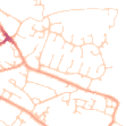 Daytime road noise heatmap for BN27 2LW