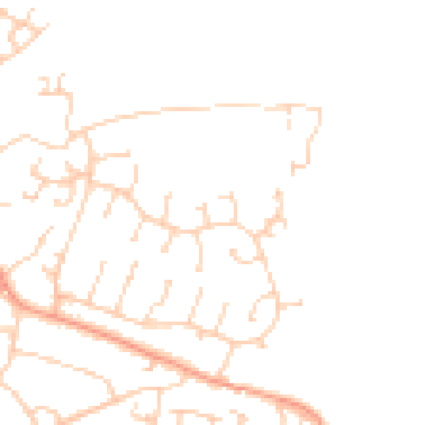 Daytime road noise heatmap for BN27 2PL
