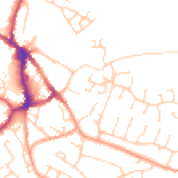 Daytime road noise heatmap for BN27 2PZ