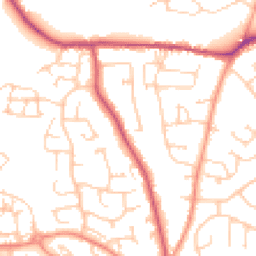 Daytime road noise heatmap for BN27 3AX