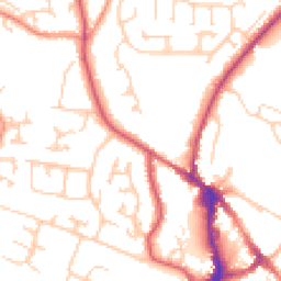 Daytime road noise heatmap for BN27 3BW