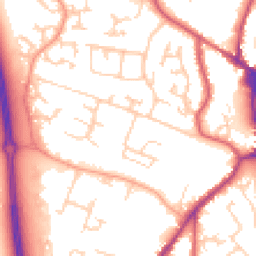 Daytime road noise heatmap for BN27 3EG
