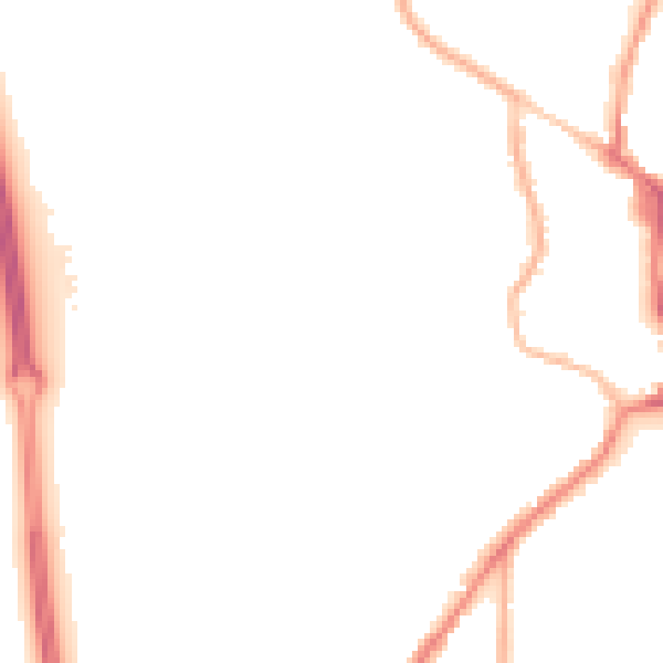 Night-time road noise heatmap for BN27 3EG
