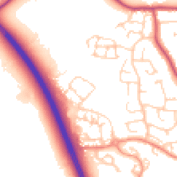 Daytime road noise heatmap for BN27 3GX