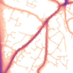 Daytime road noise heatmap for BN27 3JT