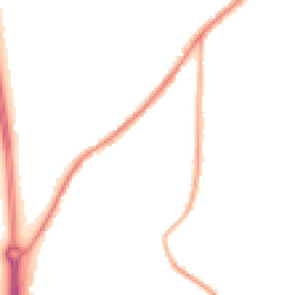 Night-time road noise heatmap for BN27 3LX