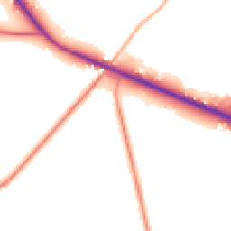 Daytime road noise heatmap for BN27 3SS