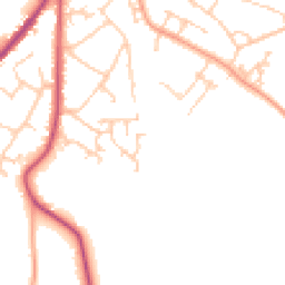 Daytime road noise heatmap for BN27 3TX