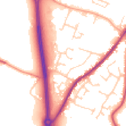 Daytime road noise heatmap for BN27 3XB