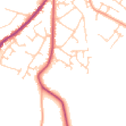 Daytime road noise heatmap for BN27 3YR
