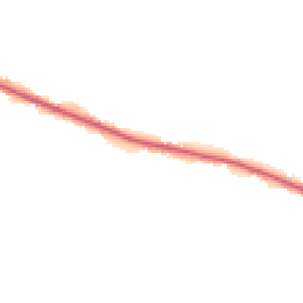 Night-time road noise heatmap for BN27 4BA