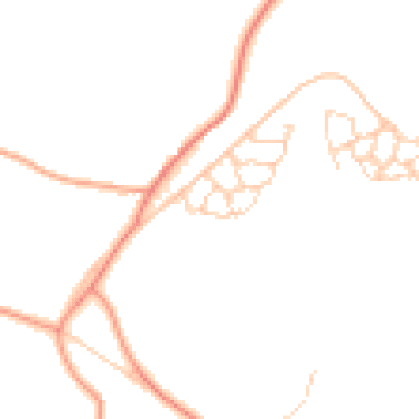 Daytime road noise heatmap for BN27 4BF