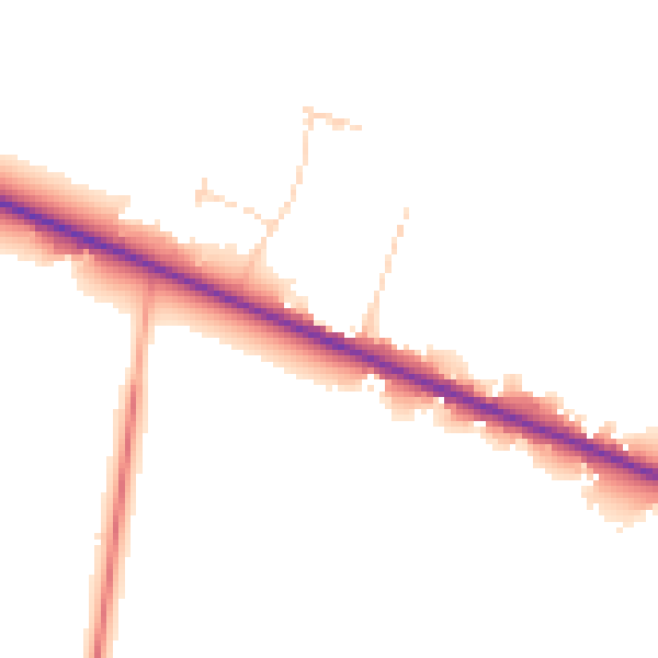 Daytime road noise heatmap for BN27 4BS