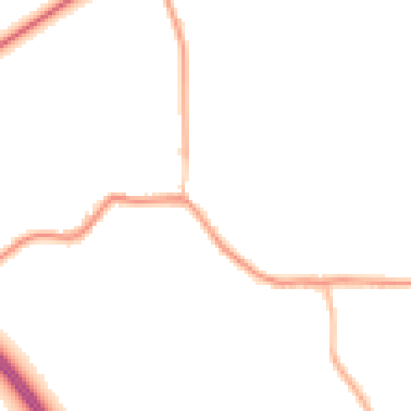 Night-time road noise heatmap for BN27 4DH