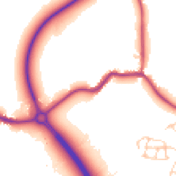 Daytime road noise heatmap for BN27 4DN
